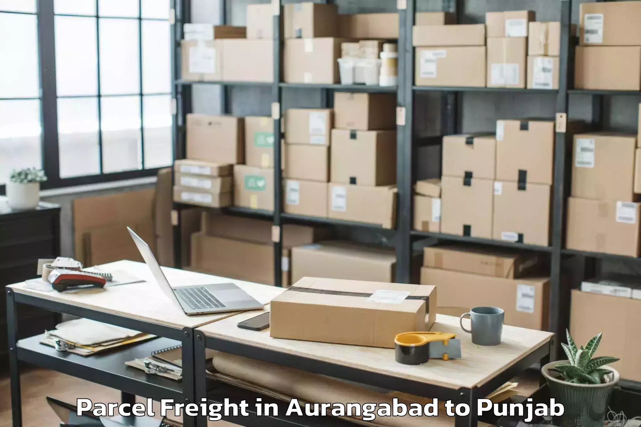 Top Aurangabad to Vr Ambarsar Mall Parcel Freight Available